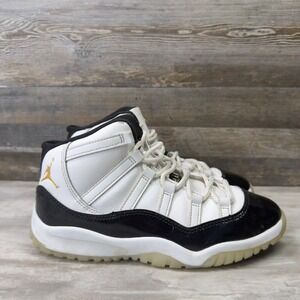 Jordan Air Jordan 11 Retro Gratitude DMP Kids 3Y White Black Gold 378039-170